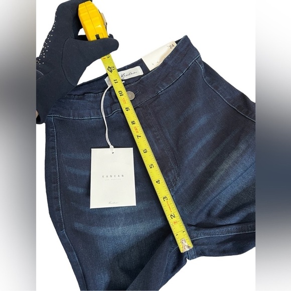 Kancan Dark Wash High Rise Flare Jeans - Picture 12 of 15